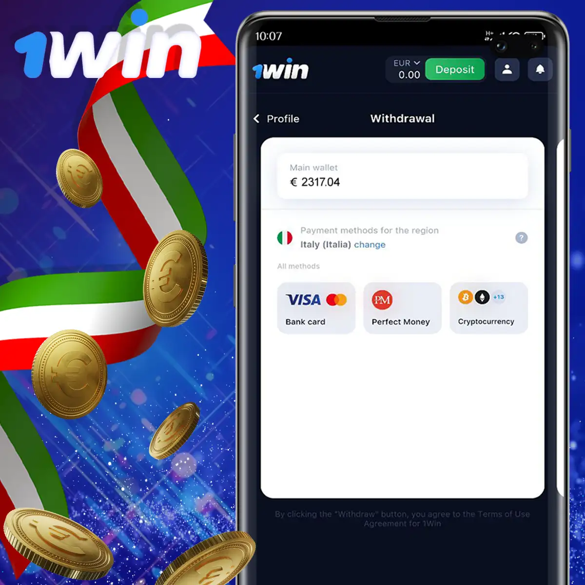 All withdrawal methods are created to ensure players have a reliable and convenient means to access their account funds. The minimum withdrawal amount at 1Win guarantees that everyone can easily collect their winnings, no matter the size. Additionally, you can choose the withdrawal option that best suits your needs.